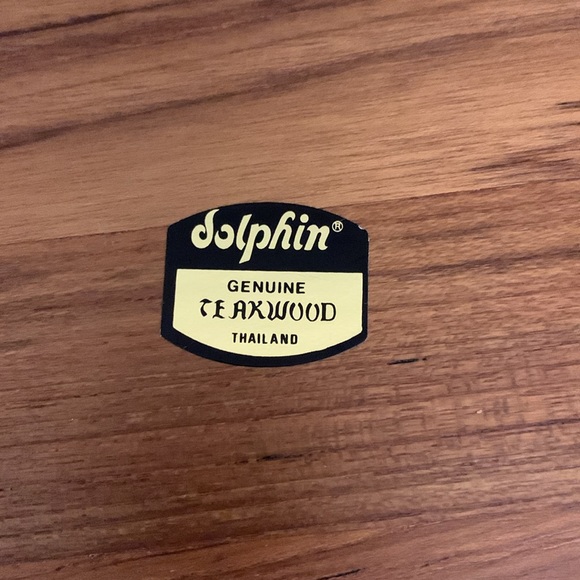 Vintage Teak Wood & Marble Cheese Board - Picture 3 of 4